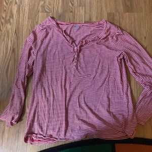 Red and white Long sleeve